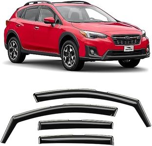 Voron Glass in-Channel Extra Durable Rain Guards for Subaru XV Crosstrek 2018-2023/Subaru Impreza 2017-2023 Hatchback, Window Deflectors, Vent Window Visors, 4 Pieces - 200477