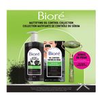 Gift Pack | Biore Deep Cleansing Charcoal Gift Set, Deep Pore Charcoal Cleanser, Pore Strips for the face, and Jade Roller| Blackhead removal with Natural Charcoal for Oily Skin