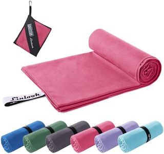 Linlook Microfiber Towel Travel - Large Fast Drying Beach Towel - 71 x 32 in Compact Lightweight Bath Towel for Swimming Gym Sports Hiking and Camping
