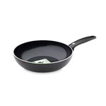 GreenPan Wok, Non Stick, Toxin Free Ceramic Open Wok Pan - Induction & Oven Safe Cookware - 28 cm, Black