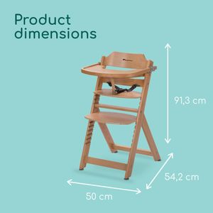 Bebeconfort Timba Wooden High Chair – Adjustable Baby Seat