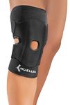 Mueller Adjustable Knee Support, Open Patella, Black, OSFM