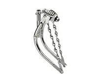 16" Bent Spring Fork 1" W/Twisted Bars Chrome. Bike Fork, Bicycle Fork, lowrider Bike Fork lowrider Bicycle Fork