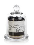 Zodax Light My Fire Jar of Matches 3.5" x 5" 150 Matches Black Tip