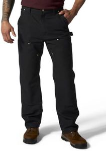 Carhartt Men's 106679 Loose Fit Firm Duck Double-Front Utility Work Pant, Black, 32W x 32L