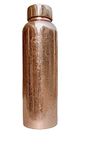 Pure Etching Copper Water Bottle 34 Oz Ayurvedic Leak Proof Copper Vessel for Drinking Embossed Water Bottle For Sports, Yoga Diwali gift Capacity1 liter