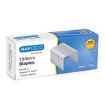 Rapesco S13080Z3 13/8mm Galvanised Staples, Box 5000