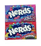 Nerds candy Rainbow & Grapes-strawberry (Pack of 2 variants) Imported.