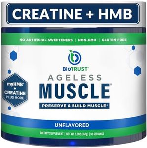 BioTrust Ageless Muscle Builder - Creatine HMB Powder with Vitamin D3 & Betaine - Build & Preserve Naturally Declining Muscle Mass & Strength - Unflavored, 30 Servings