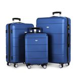 LUGG Travel Suitcase Set - Jetset 3-Piece Hard Shell Luggage, 20" 25" 28 Strong & Lightweight with Secure TSA Lock, Smooth 360° Wheels, Internal Pockets - Airline Approved