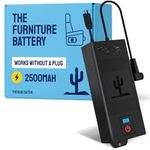 The Blue Cactus Universal Battery Pack for Reclining Furniture with LCD Display – Wireless 2500mAh Recliner Battery Pack Rechargeable – Recliner Power Supply for 2-Pin Motion Furniture - Battery Only