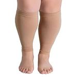 Blaward Calf Compression Sleeve for Men Women, 20-30mmHg Footless Compression Socks for Swelling Shin Splints Varicose Veins