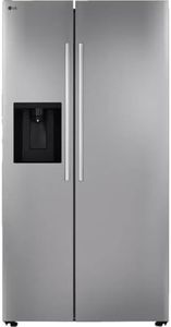 LG 27 cu. ft. Side-by-Side Standard Depth Slim in Door Ice and Water Dispenser in PrintProof Stainless Steel Wi-Fi Enabled LS27T3230S