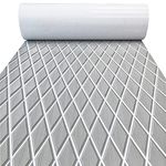 KXKZREN EVA Foam Boat Flooring Decking Sheet 6mm Thick 74.8"x27.6" Diamond Anti-slip Marine Flooring Mat Self Adhesive Deck Floor for Bass Boat Yacht Motorboat RV Cooler Tops