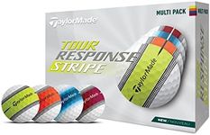 TaylorMade Golf Tour Response Stripe Ball Multi Pack Dozen