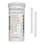 Active Chlorine/Bleach Test Strips, 0-2000 ppm, Designed for Daycares and Senior Homes for Sanitizing and Disinfecting [Vial of 100 Strips]