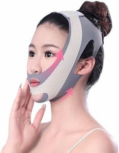 Reusable V Line Face Mask, Soft Face Chin Up Tape, Chin Strap Double Chin Eliminator V Line Lifting Mask for Women Double Chin Strap Face Slimming V Shaped Belt for Women and Men