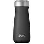 S'well Traveler Drinks Bottle, Black Onyx, 470ml. Vacuum-Insulated Travel Bottle Keeps Drinks Cold and Hot - BPA-Free Stainless Steel Water Bottle