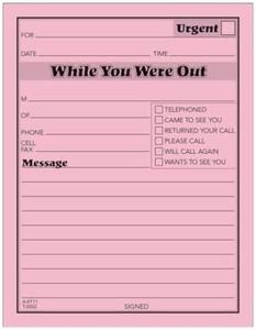 TOPS While You Were Out One-Sided Note Pads, 4.25 x 5.5 Inches, Pink, 50 Sheets per Pad, 12 Pads per Pack (3002P)