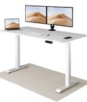 Desktronic Height Adjustable Desk 160 x 80 cm - Fast Dual Motor Sit Stand desk - Very Stable Electric Standing Desk - One-Piece Tabletop Stand Up Desk- Touchscreen controller Standing Desk