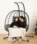 Double Egg Chair wth Stand Hammock 
