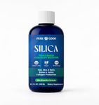 8oz Liquid Ionic Silica Supplement, Gluten Free, Non-GMO, Vegan Collagen Booster Silica Supplements, Quality Formula Silica Mineral Supplements Made in The USA with Globally Sourced Ingredients