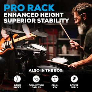 Alesis Nitro Pro Electronic Drum Kit – Mesh Pads, 8-Piece Set