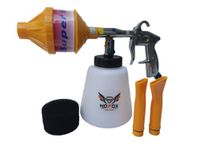 Nofox Car & Bike Wash Foam Gun, Shampoo Foam Spray Gun Sprayer Air Foam Gun (1 Foam Gun, 2 Extension, 1 Container) (Plastic, Easy Grip, Adjusted)