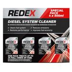 Redex Diesel System Cleaner, 500ml, 4 Pack - By Shop 4 Less