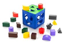 BKDT Marketing Shape Sorting Cube with 18 Pcs in 6 Colours - Kids Activity Toys - Learning and Educational Toys with Multicolour.