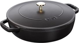 STAUB Cast Iron Chistera, Black, 24 cm