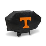 Rico Industries NCAA Tennessee Volunteers Black Deluxe Grill Cover Deluxe Vinyl Grill Cover - 68" Wide/Heavy Duty/Velcro Staps