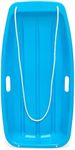 Best Choice Products 35in Kids Plastic Toboggan Snow Sled w/Pull Rope, 2 Handles - Blue