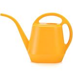 Fasmov Watering Can, 1/2 Gallon Plastic Watering Cans with Comfortable Handle, Small Garden Watering Cans Long Spout for Indoor Outdoor Watering Plants, Yellow