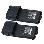 2PCs 7.4V 3800mah Replacement Batteries for Baofeng UV5R 5RA 5RA+ 5RB 5RC 5RD 5RO 5RE Walkie Talkie, 2 Way Radio Batteries