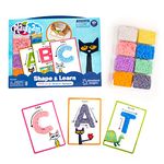 Educational Insights Pete The Cat Playfoam Shape & Learn Pete The Cat Groovin' Alphabet Set with 8 Playfoam Bricks, 13 Double-Sided Cards, Sensory Toy, Learn ABCs, Boys & Girls Ages 3+