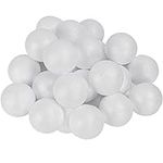 BELLE VOUS 24 Pack White Polystyrene Foam Craft Balls 8cm - Styrofoam Pieces for DIY Art, Party and Christmas Decoration, Projects and Household