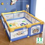 MONSTECH Baby Playpen, Playpen for Babies & Toddlers, 120cm*120cm Small Baby Play Pen,Toddler Playpen for Apartment,Play Yard for Baby,Baby Activity Play Fence, Extra Large Baby Playard