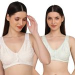 Mamma Presto Women's Nursing Bra MPF2-45 BEGWHT-IJ24-34E Beige White