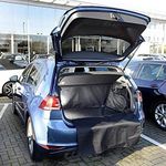 UK Custom Covers BL253 Tailored Waterproof Boot Liner Mat Black - To Fit VW Golf MK7 Hatchback (Raised Floor) 2013 Onwards