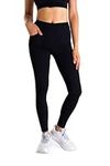 Yogipace,5 Pockets,Extra Tall Women's 34" Extra Long Yoga Leggings Workout Active Pants Skinny Stretch Leggings,Black,Size L