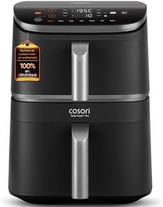 COSORI Turbo Tower Pro Dual Air Fryer, 10.8L Ceramic Coating, Stacked Space-Saving Design, DualBlaze Even Heat Tech, Rapid Heat System for Faster, Crispier Cooking, Smart Control, Energy Efficient