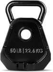 Yes4All 50lbs - Single Olympic Weight Plate & Kettlebell Combination,Upgraded Bell Plate, Multifunctional Kettlebell Plate Set for Advanced Training