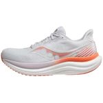 Saucony Womens Triumph 23 Running Shoe, White/Wistful, 10 M US
