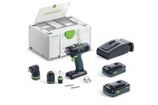 Festool 577608 Cordless Drill T18+3 HPC 18V 4.0 Ah I-Set