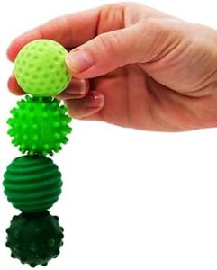ONO Signets – Silicone Magnetic Balls with Textured Dimples, Bumps, and Waves | Fun to Play with Fidget Toy for Adults | Help Relieve Stress, Anxiety, Tension (Emerald, Set of 4)