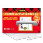 Scotch Thermal Laminating Pouches, 11.45 x 17.48-Inches, 25-Pouches (TP3856-25)