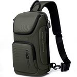 BANGE Sling Bag, Waterproof Men's Chest Bag Shoulder bags Crossbody Sling Backpack for Men…, Green, Sling Backpacks