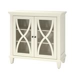 AMERIWOOD Ellington Double Door Accent Cabinet, MDF, Ivory, 80.01 x 38 x 86.28 cm