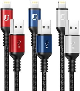 iPhone Charger Cable 6FT, 3Pack USB A to Lightning Cable [Apple MFi Certified] Long iPhone Charger Cord iPhone Fast Charging Cable Compatible with iPhone 14/13/12/11/Pro/Max//Plus/XR/Xs/8/iPad/iPod